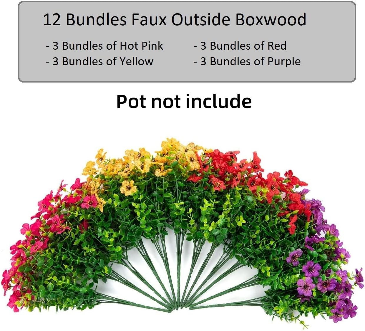 Artificial Flowers for Outdoor Indoor Garden