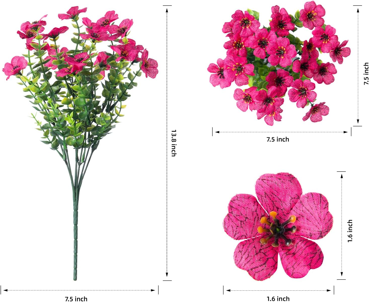 Artificial Flowers for Outdoor Indoor Garden
