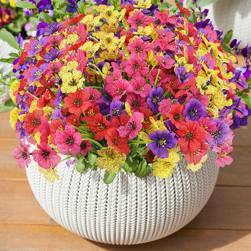 16 Bundles Colorful Spring Artificial Flowers